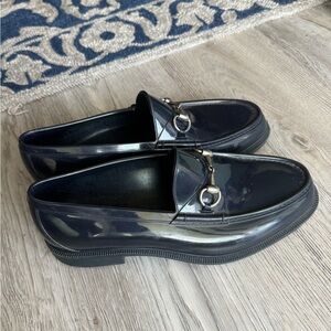 Gucci horsebit rubber loafers